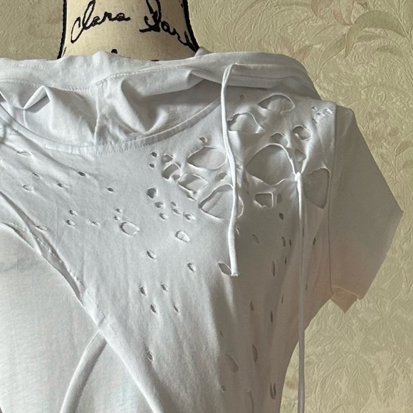 A White tunic dress-Boho Style. Size XS. - Picture 16 of 16